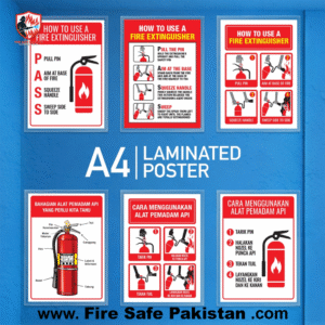 New Arrivals health/work/fire safety instruction card a4