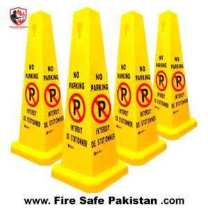 New Arrivals no parking warning cones